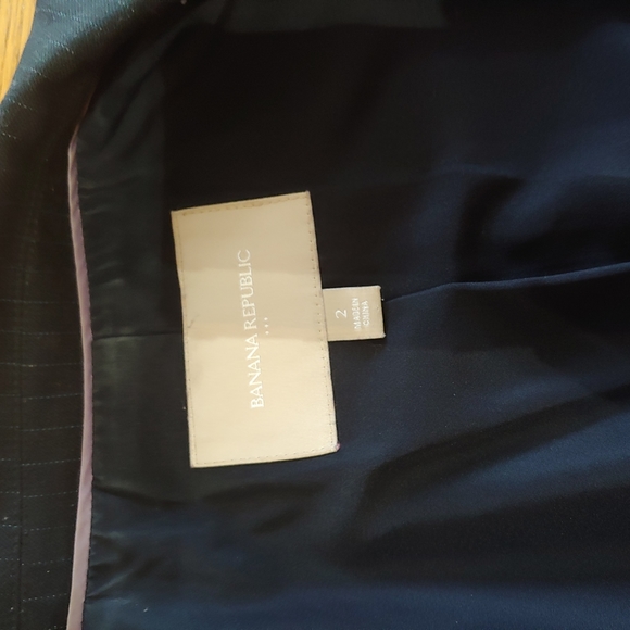 Banana Republic Pinstripe Blazer/Suit Jacket - Picture 4 of 6